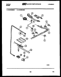 BURNER PARTS Diagram and Parts List for 32-1039-23-02  Tappan Range