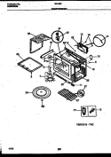 WRAPPER AND BODY PARTS Diagram and Parts List for 56-9432-10-06  Tappan Microwave