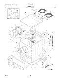 CABINET / TOP Diagram and Parts List for GTF1040FS0  Gibson Washer