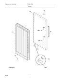 DOOR Diagram and Parts List for FCRS201RFB0  Frigidaire Refrigerator