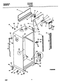 CABINET Diagram and Parts List for FRT21NNCW5  Frigidaire Refrigerator