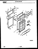 DOOR PARTS Diagram and Parts List for MRT18JRBWO  Uni Refrigerator