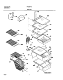 SHELVES Diagram and Parts List for FRS23KF6CB0  Frigidaire Refrigerator
