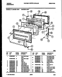 DOOR PARTS Diagram and Parts List for 56-2991-10-01  Tappan Microwave