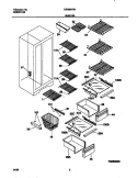 SHELVES Diagram and Parts List for GRS20HRHW0  Gibson Refrigerator
