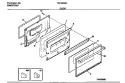 DOOR Diagram and Parts List for TGF334BCDB  Tappan Range