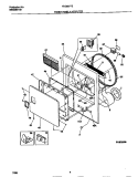 FRONT PANEL / LINT FILTER Diagram and Parts List for FDG8977ES0  Frigidaire Dryer