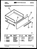 DRAWER PARTS Diagram and Parts List for 32-2757-00-06  Tappan Range