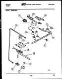 BURNER, MANIFOLD AND GAS CONTROL Diagram and Parts List for 30-3649-66-06  Tappan Range