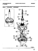 TRANSMISSION Diagram and Parts List for WWX433RBW1  Frigidaire Washer