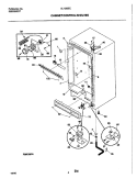 CABINET / CONTROL / SHELVES Diagram and Parts List for UL1293ECW7  Electrolux Freezer