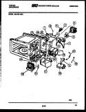 POWER CONTROL Diagram and Parts List for 56-2180-00-01  Frigidaire Microwave