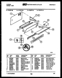 SPLASHER CONTROL Diagram and Parts List for 72-3977-00-09  Tappan Range