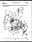 DOOR PARTS Diagram and Parts List for DG27S8WAGA  Gibson Dryer