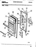 DOOR Diagram and Parts List for UFP19NL3  Frigidaire Freezer