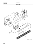 Part Location Diagram of 318030214 Frigidaire Control Panel with Touchpad - Black