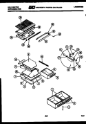 Part Location Diagram of G171654-65 Frigidaire SHELF
