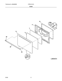 DOOR Diagram and Parts List for CRE3510LWA  Crosley Range