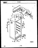 CABINET PARTS Diagram and Parts List for PRT173MCD3  Frigidaire Refrigerator
