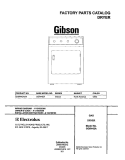 COVER Diagram and Parts List for GGR442AS4  Gibson Dryer