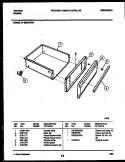 DRAWER PARTS Diagram and Parts List for 31-2232-00-01  Tappan Range