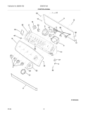 CONTROL PANEL Diagram and Parts List for GSWS9719AS2  Frigidaire Washer