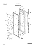 REFRIGERATOR DOOR Diagram and Parts List for WRS26MF5AS2  Westinghouse Refrigerator