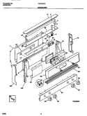 BACKGUARD Diagram and Parts List for FGF374CCSA  Frigidaire Range