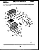 SHELVES AND SUPPORTS Diagram and Parts List for GTL175BH1  Frigidaire Refrigerator