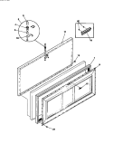 DOOR Diagram and Parts List for MFC09M6BW2  Frigidaire Freezer