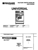 COVER Diagram and Parts List for MGF352CESB  Frigidaire Range