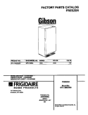 COVER Diagram and Parts List for GFU12M2GW0  Gibson Freezer