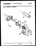 BLOWER AND DRIVE PARTS Diagram and Parts List for WDE646RBSD0  Frigidaire Dryer