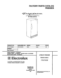 COVER Diagram and Parts List for FFU17C4CW1  Frigidaire Freezer
