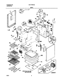 BODY Diagram and Parts List for GLEF376AQE  Frigidaire Range