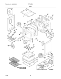 BODY Diagram and Parts List for FEFL58ESA  Frigidaire Range