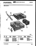 RACKS AND TRAYS Diagram and Parts List for SU211MD2  Frigidaire Dishwasher