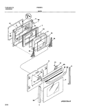 DOOR Diagram and Parts List for FES367ABF  Frigidaire Range