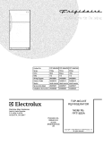 COVER Diagram and Parts List for FRT18S6ABM  Frigidaire Refrigerator