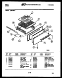 BROILER DRAWER PARTS Diagram and Parts List for VG21AW3  Tappan Range
