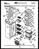 SHELVES AND SUPPORTS Diagram and Parts List for RS24F9WT1E  Gibson Refrigerator