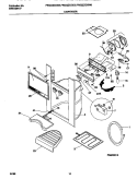 ICE DISPENSER Diagram and Parts List for FRS22ZGGD0  Frigidaire Refrigerator