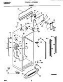 CABINET Diagram and Parts List for FRT18IQGHD0  Frigidaire Refrigerator