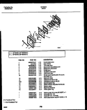 DOOR PARTS Diagram and Parts List for GF790RXD1  Frigidaire Range