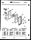CONTROL PANEL Diagram and Parts List for 72-2547-66-02  Tappan Range