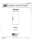 COVER Diagram and Parts List for UL1950ECW1  Electrolux Freezer
