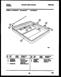 BURNER BOX PARTS Diagram and Parts List for 14-2629-00-17  Tappan Cooktop