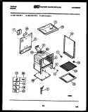BODY PARTS Diagram and Parts List for 32-1118-23-01  Tappan Range