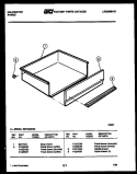 DRAWER PARTS Diagram and Parts List for REP302CW2  Kelvinator Range
