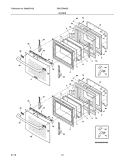 DOORS Diagram and Parts List for EW27EW65GB6  Electrolux Wall Oven